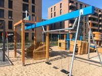 Hafenspielplatz Bremen BHB Portalkarn Schaukel